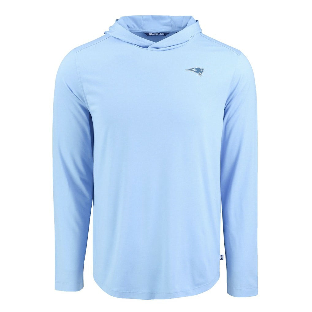 Men's Cutter & Buck Coastline Epic Comfort Eco Recycled Men's Hooded Shirt - New England Patriots