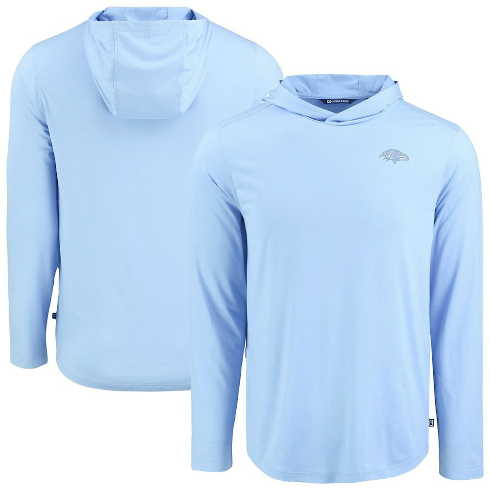 Men's Cutter & Buck Coastline Epic Comfort Eco Recycled Men's Hooded Shirt - Baltimore Ravens
