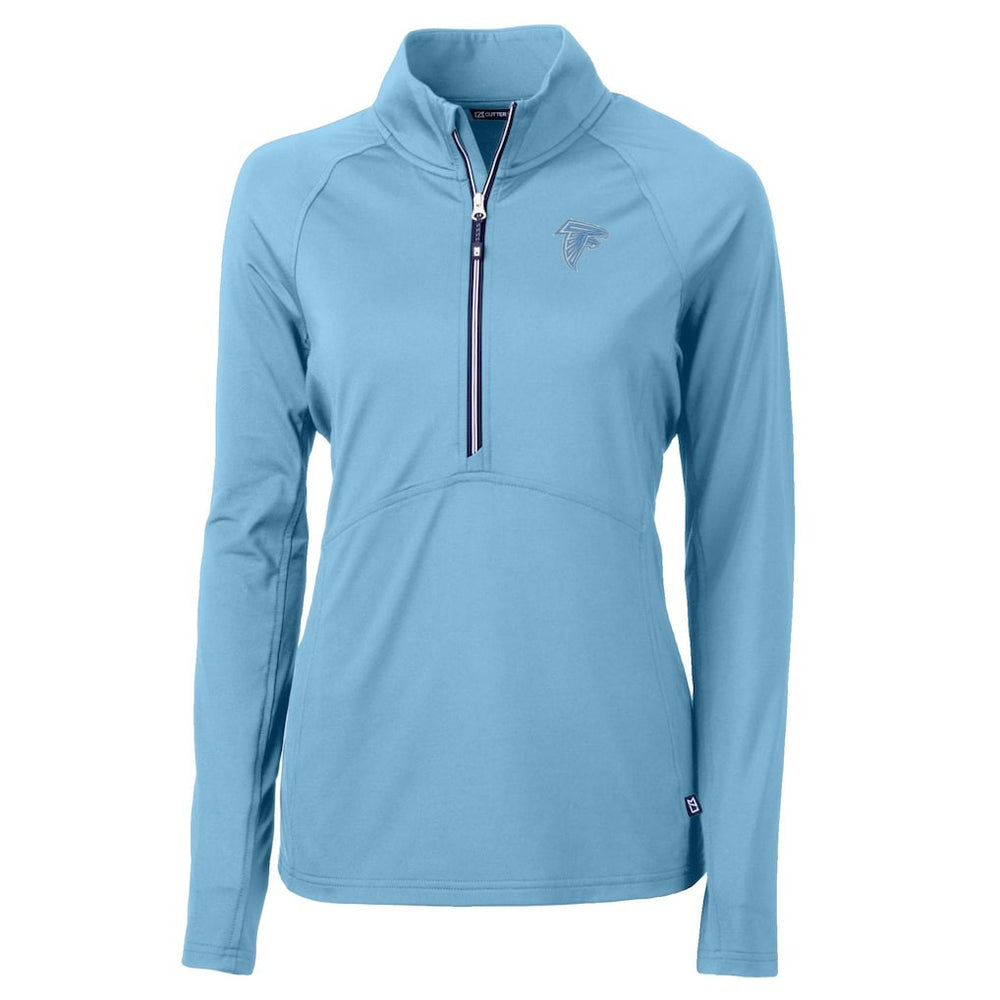 Cutter & Buck Women's Adapt Eco Knit Stretch Recycled Half-Zip Top - Atlanta Falcons