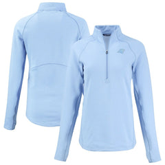 Cutter & Buck Women's Peshastin Eco Fleece Recycled Half-Zip Top - Carolina Panthers
