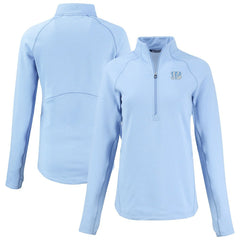 Cutter & Buck Women's Peshastin Eco Fleece Recycled Half-Zip Top - Cincinnati Bengals