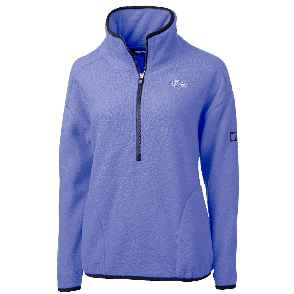 Cutter & Buck Women's Cascade Eco Fleece Half-Zip Jacket - Baltimore Ravens