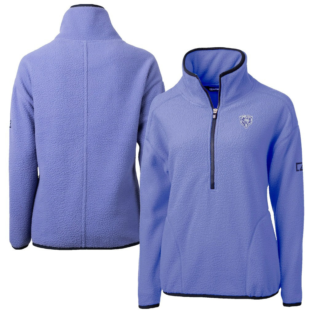 Cutter & Buck Women's Cascade Eco Fleece Half-Zip Jacket - Chicago Bears