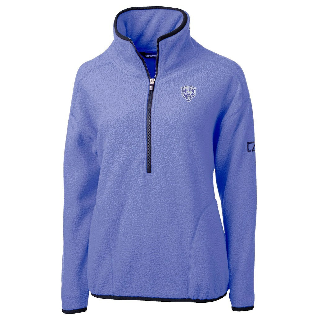 Cutter & Buck Women's Cascade Eco Fleece Half-Zip Jacket - Chicago Bears