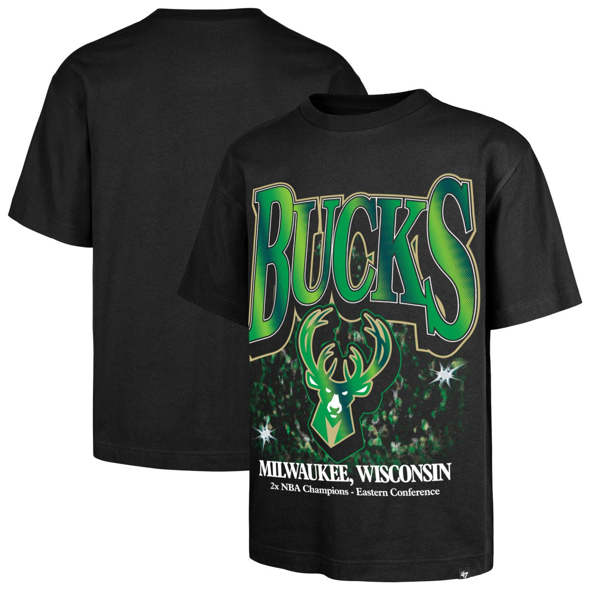 NBA Milwaukee Bucks '47 Past Champs Collection Flashbulb Foundation T-Shirt