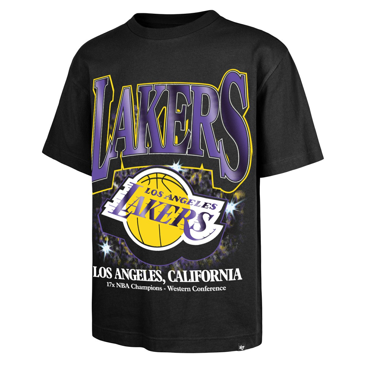 NBA Los Angeles Lakers '47 Past Champs Collection Flashbulb Foundation T-Shirt