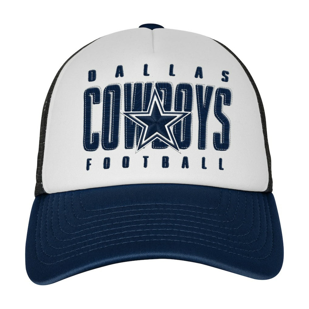 Outerstuff Youth Essentials Trucker Adjustable Hat - Dallas Cowboys