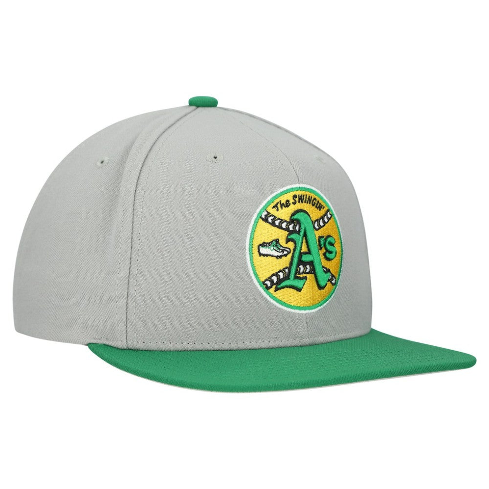 MLB Athletics Mitchell & Ness Cooperstown Collection Basic Flip Snapback Hat