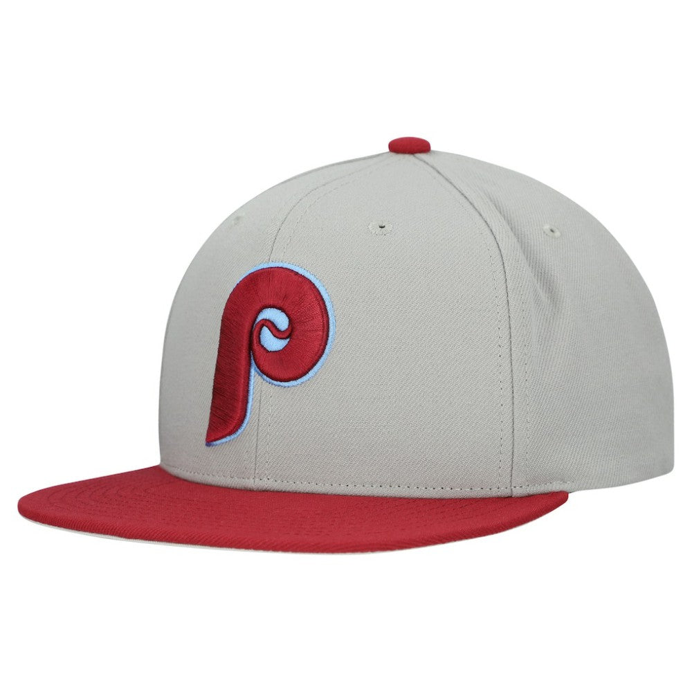 MLB Philadelphia Phillies Mitchell & Ness Cooperstown Collection Basic Flip Snapback Hat