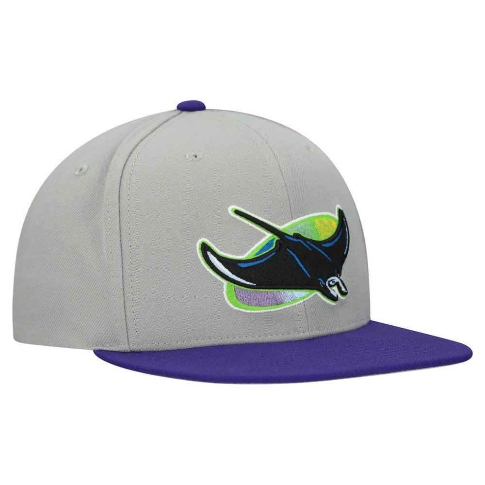 MLB Tampa Bay Rays Mitchell & Ness Cooperstown Collection Basic Flip Snapback Hat