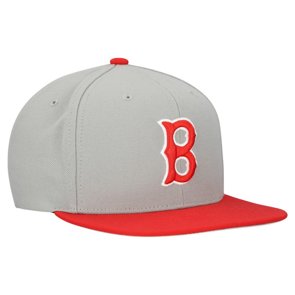 MLB Boston Red Sox Mitchell & Ness Cooperstown Collection Basic Flip Snapback Hat