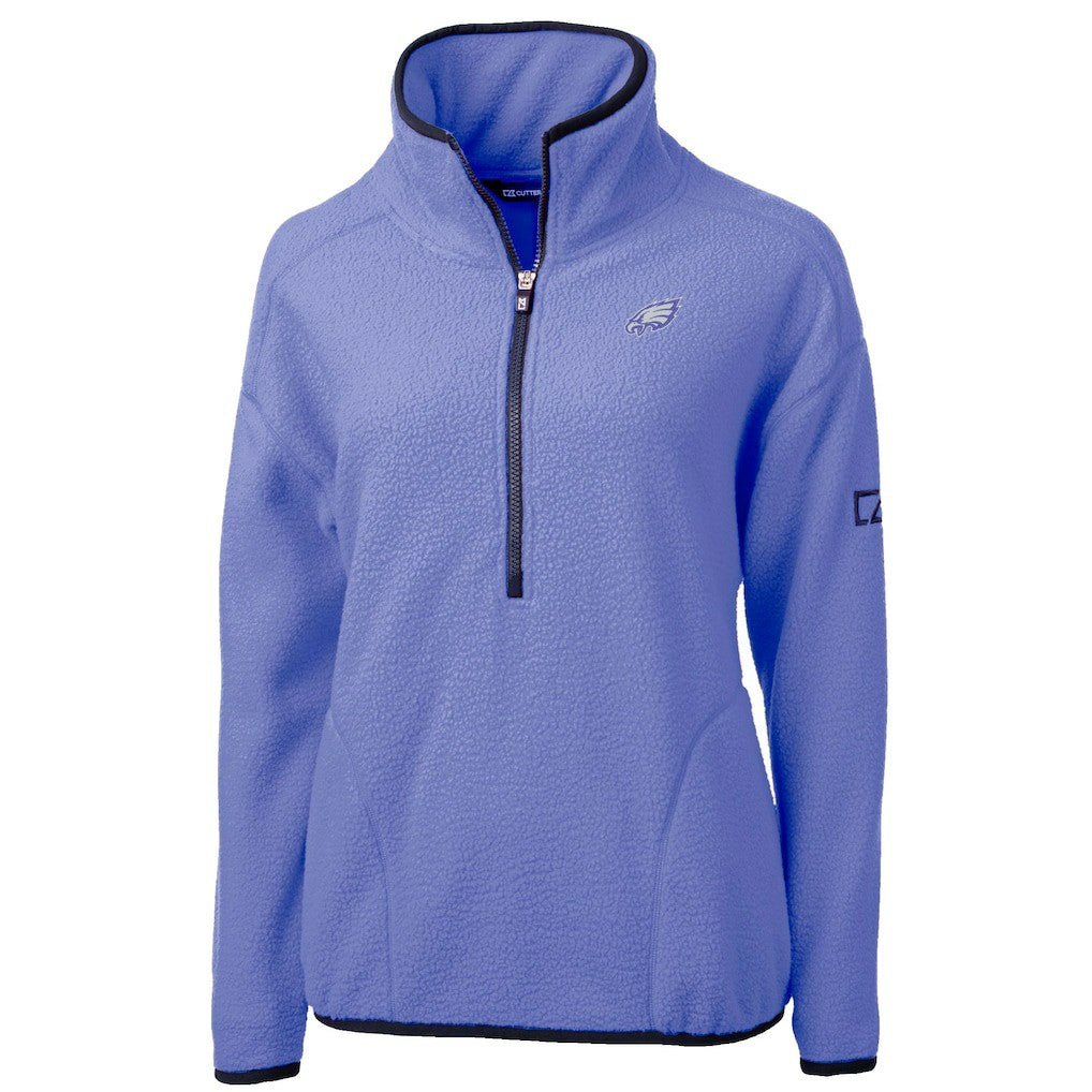 Cutter & Buck Women's Cascade Eco Fleece Half-Zip Jacket - Philadelphia Eagles