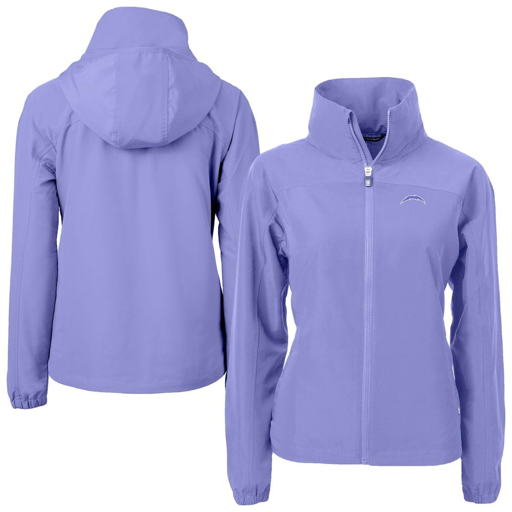 Cutter & Buck Women's Charter Eco Recycled Full-Zip Jacket - Los Angeles Chargers