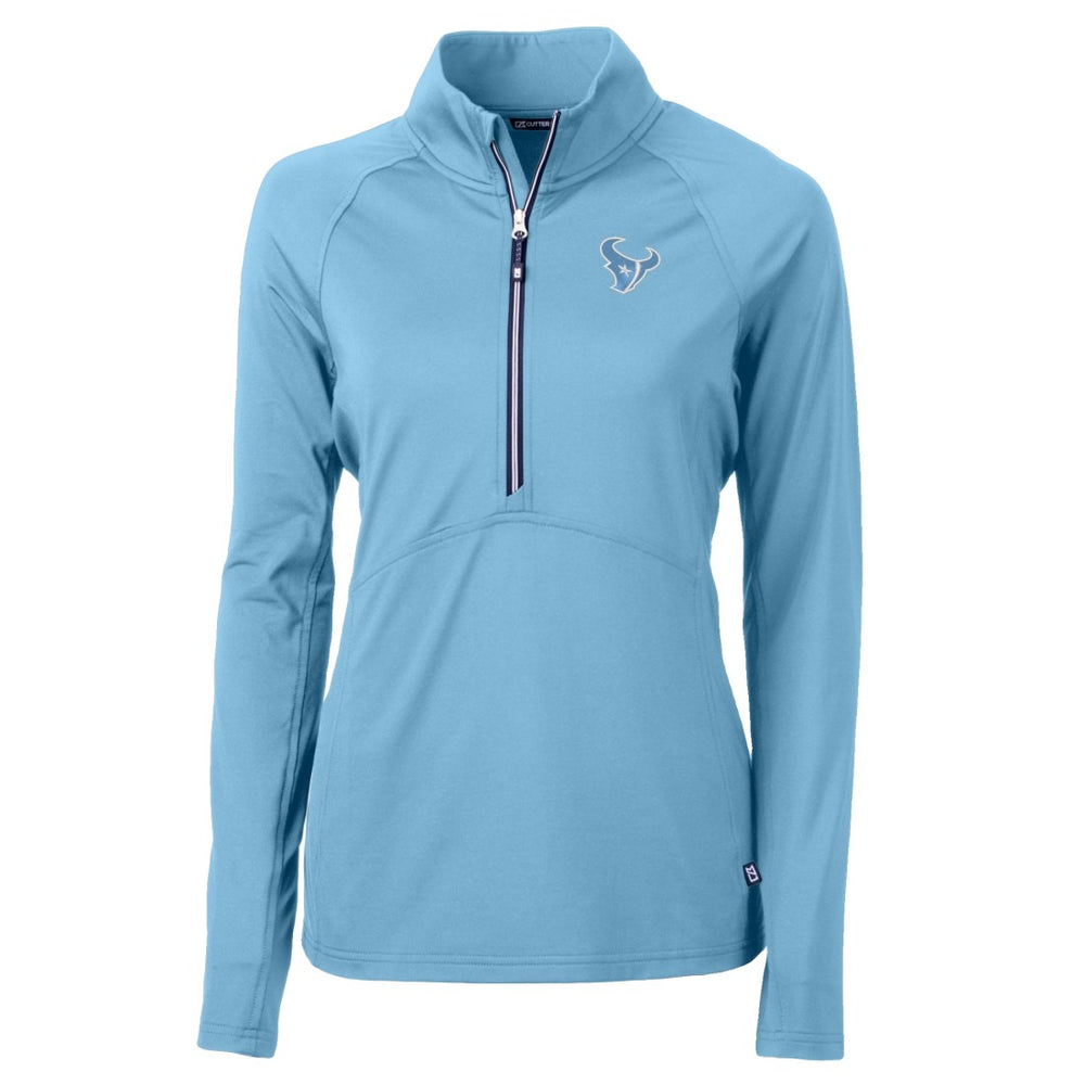 Cutter & Buck Women's Adapt Eco Knit Stretch Recycled Half-Zip Top - Houston Texans
