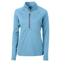 Cutter & Buck Women's Adapt Eco Knit Stretch Recycled Half-Zip Top - Detroit Lions