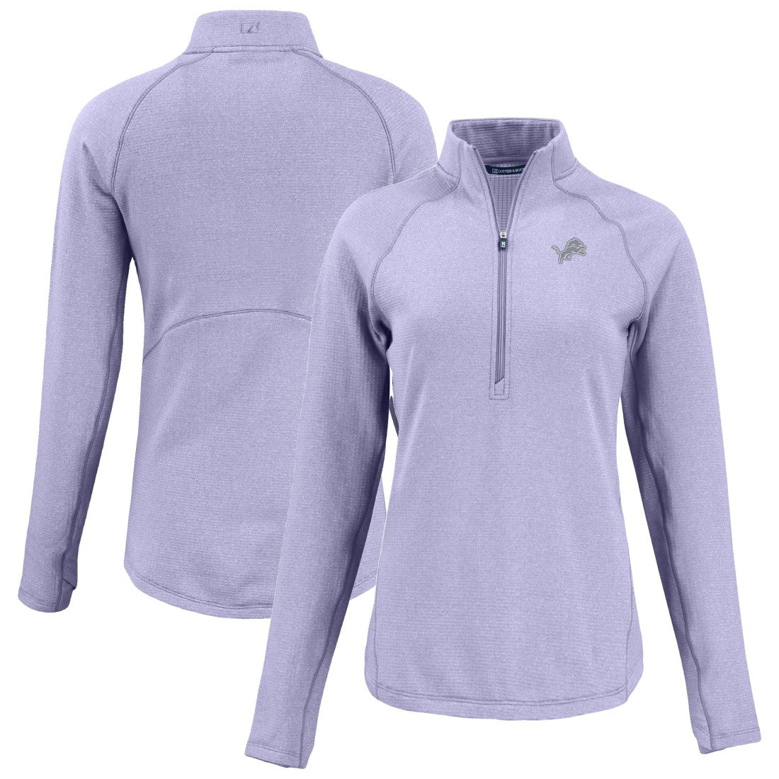 Cutter & Buck Women's Peshastin Eco Fleece Recycled Half-Zip Top - Detroit Lions