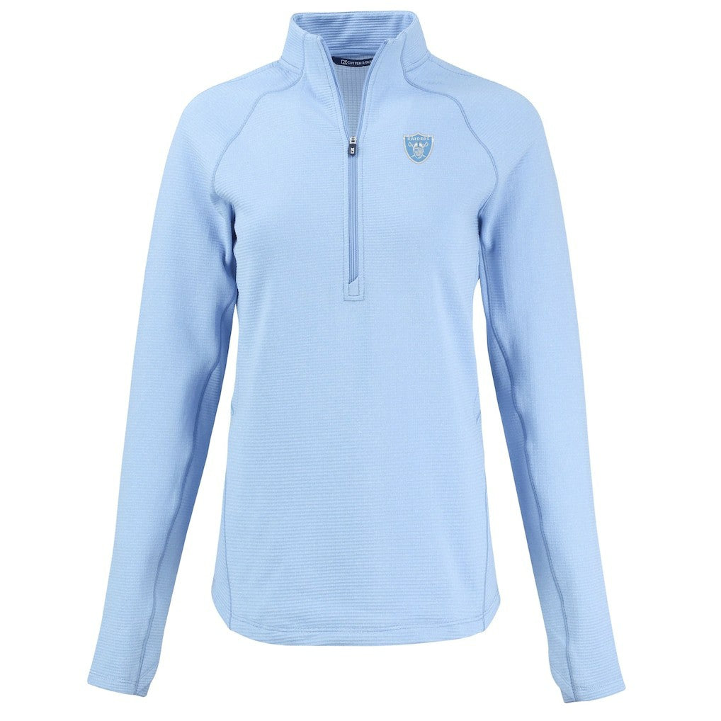 Cutter & Buck Women's Peshastin Eco Fleece Recycled Half-Zip Top - Las Vegas Raiders