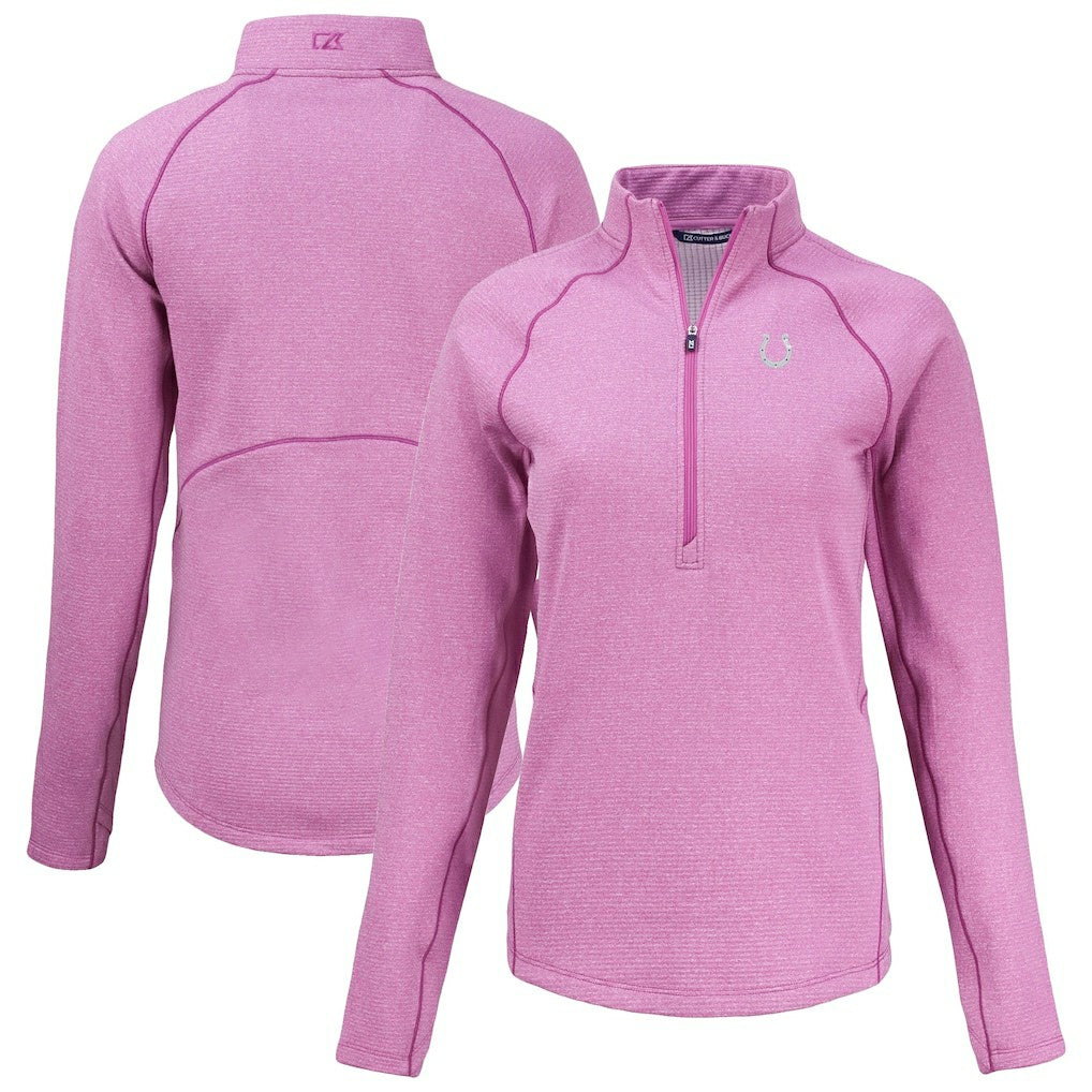 Cutter & Buck Women's Peshastin Eco Fleece Recycled Half-Zip Top - Indianapolis Colts