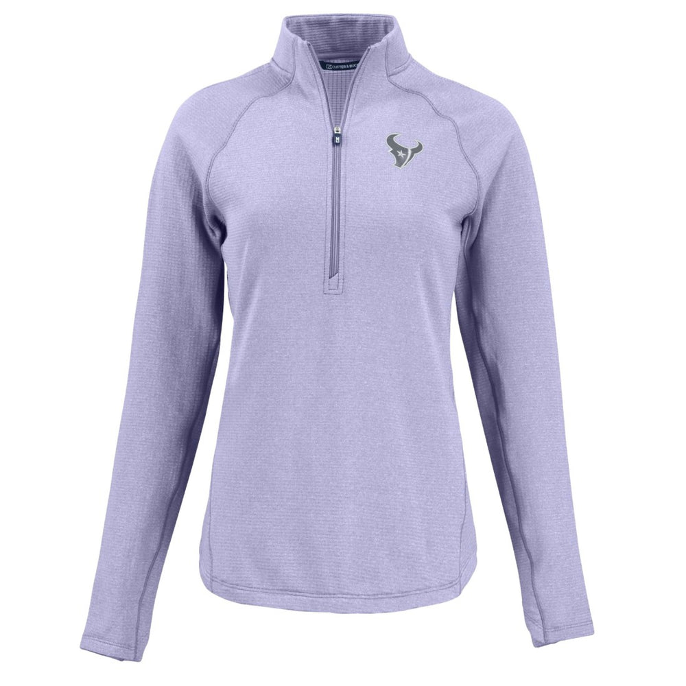Cutter & Buck Women's Peshastin Eco Fleece Recycled Half-Zip Top - Houston Texans