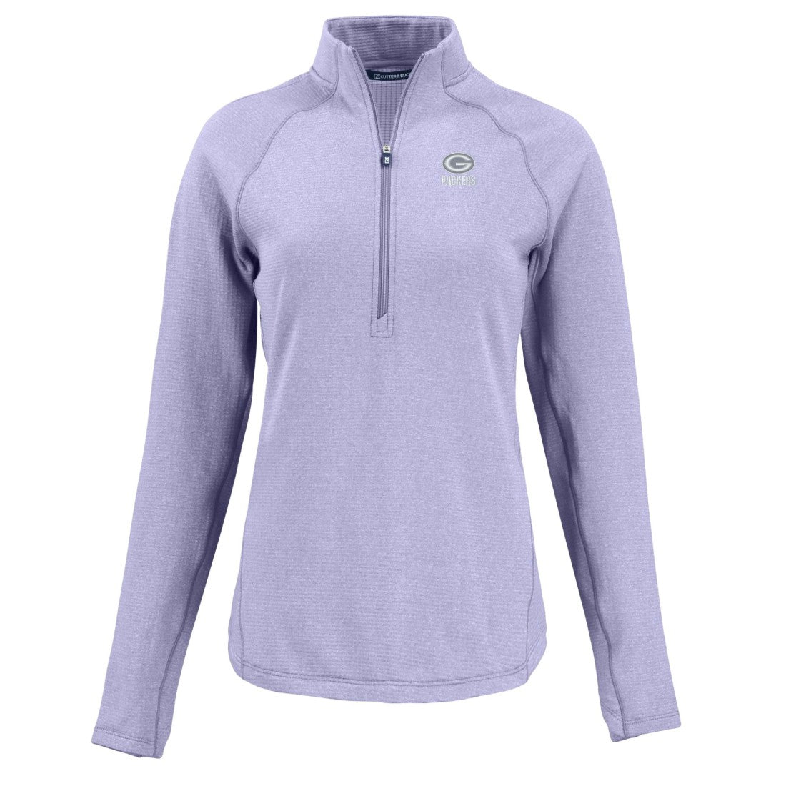 Cutter & Buck Women's Peshastin Eco Fleece Recycled Half-Zip Top - Green Bay Packers