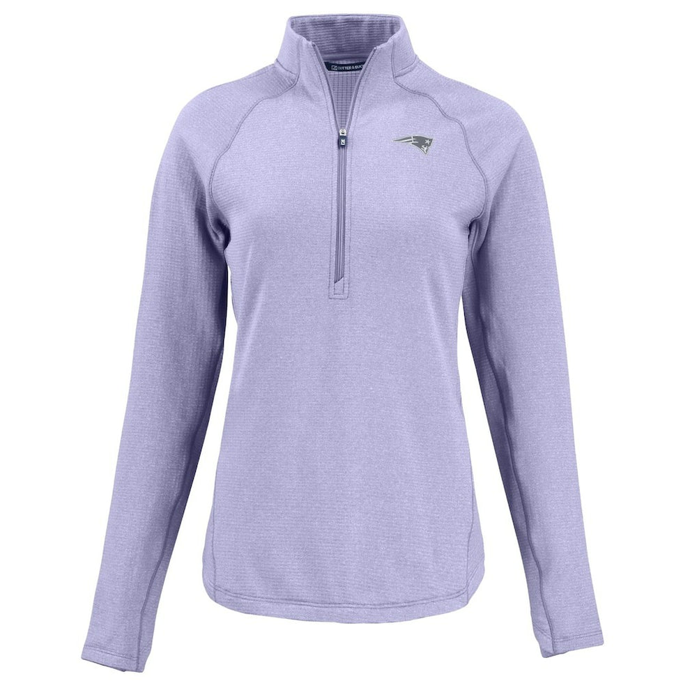 Cutter & Buck Women's Peshastin Eco Fleece Recycled Half-Zip Top - New England Patriots