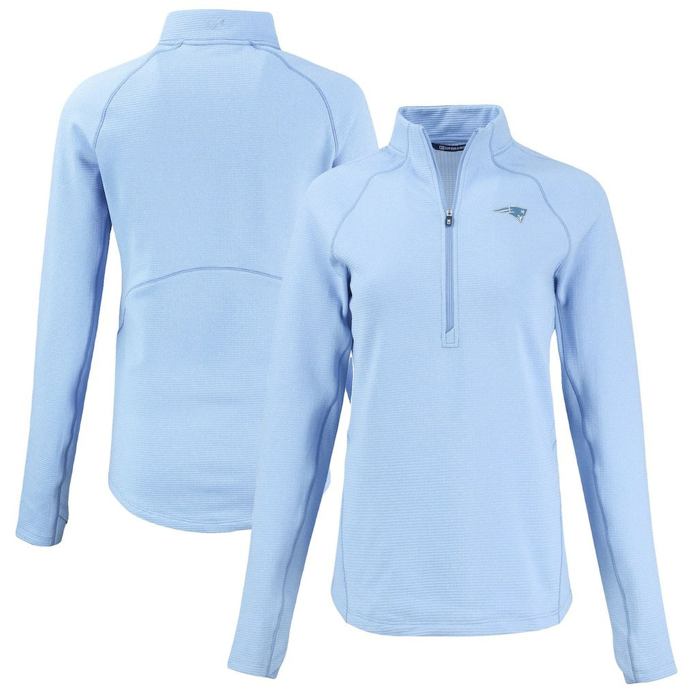 Cutter & Buck Women's Peshastin Eco Fleece Recycled Half-Zip Top - New England Patriots