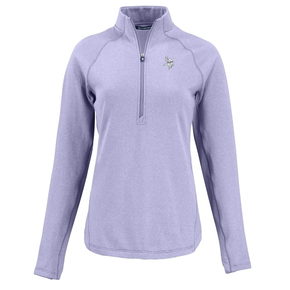 Cutter & Buck Women's Peshastin Eco Fleece Recycled Half-Zip Top - Minnesota Vikings