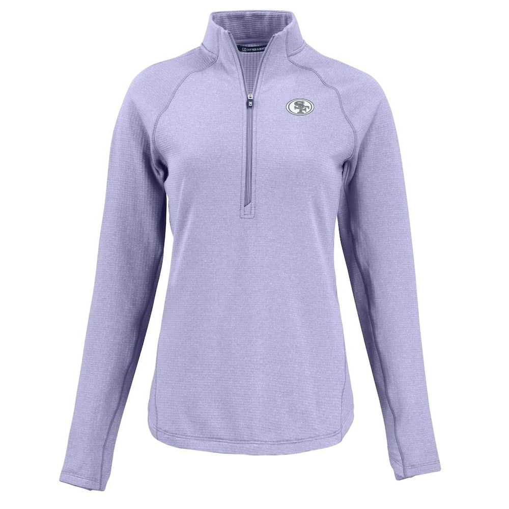 Cutter & Buck Women's Peshastin Eco Fleece Recycled Half-Zip Top - San Francisco 49ers