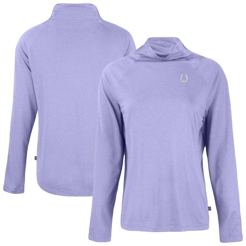 Cutter & Buck Women's Coastline Epic Comfort Eco Recycled Funnel Neck Top - Indianapolis Colts