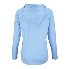Cutter & Buck Women's Coastline Epic Comfort Eco Recycled Long Sleeve Hoodie T-Shirt - Denver Broncos