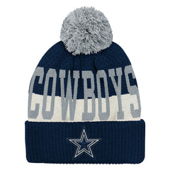 Outerstuff Youth Modern Fan Cuffed Knit Hat with Pom - Dallas Cowboys