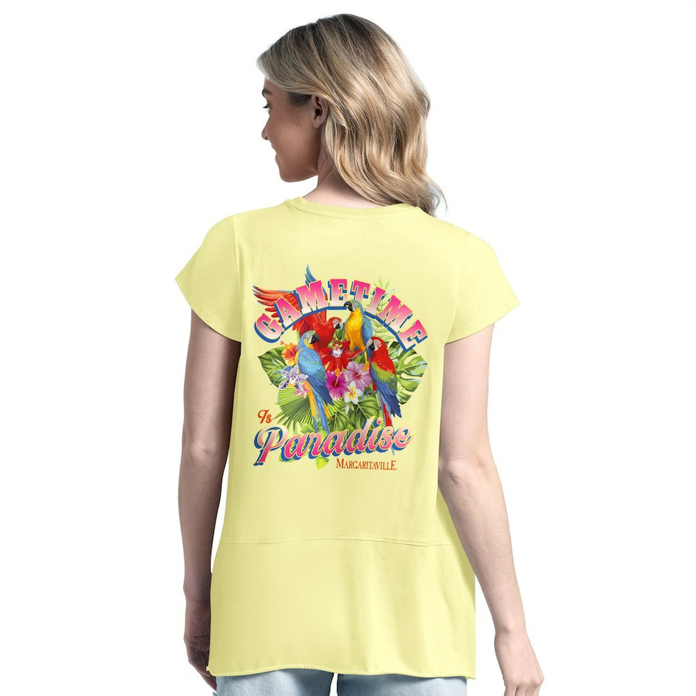 Margaritaville Women's Gametime Is Paradise T-Shirt - Pittsburgh Steelers