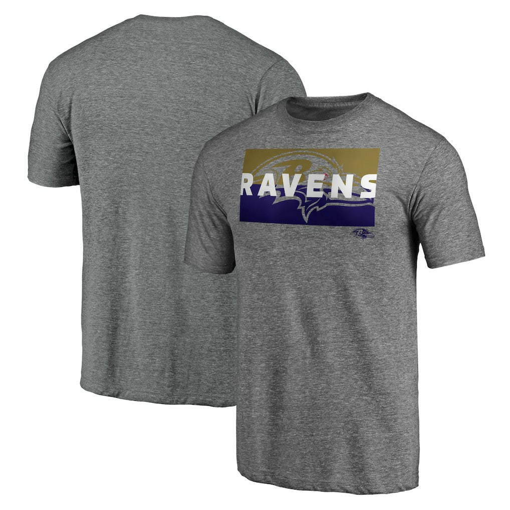 Square Off Tri-Blend T-Shirt - Baltimore Ravens