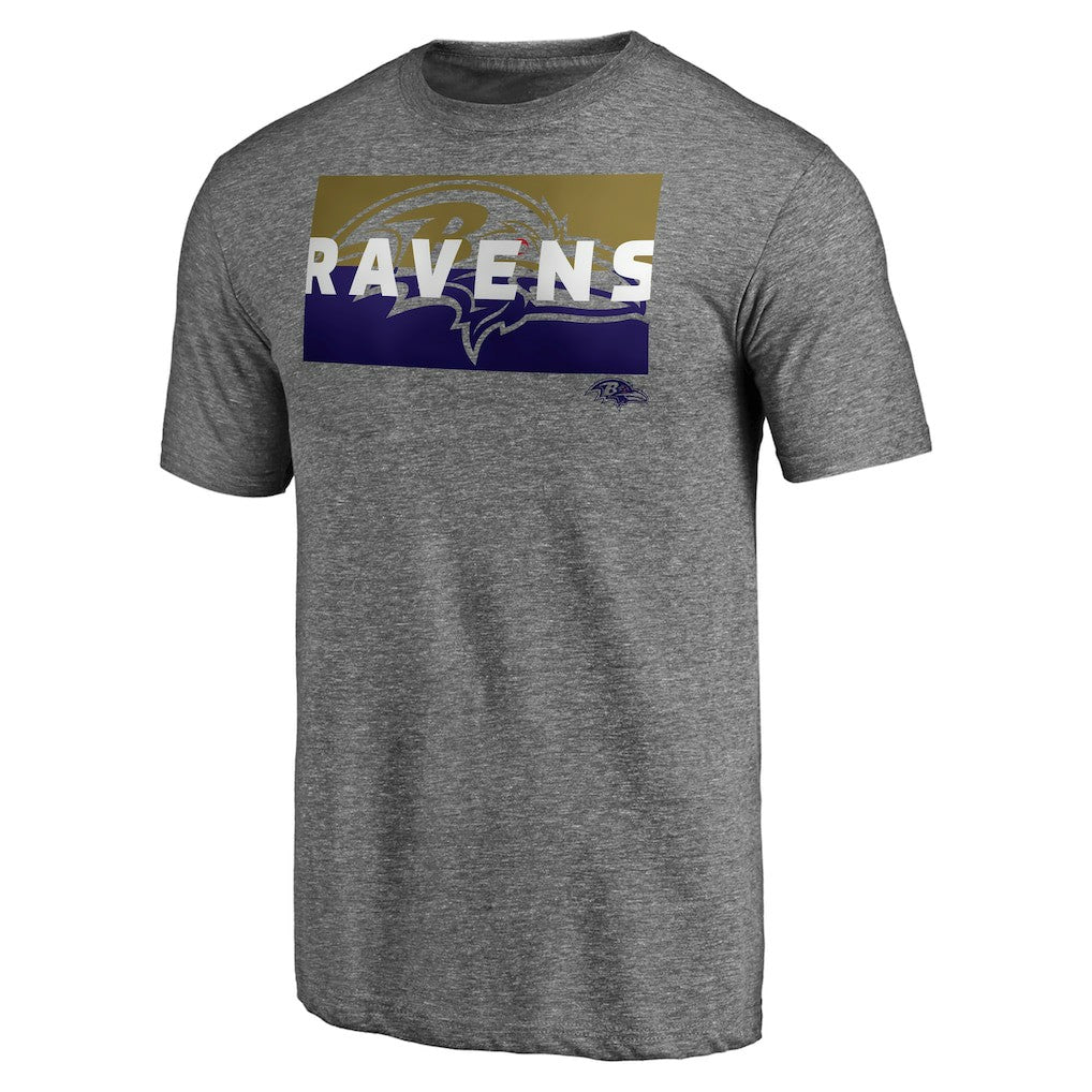 Square Off Tri-Blend T-Shirt - Baltimore Ravens