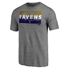 Square Off Tri-Blend T-Shirt - Baltimore Ravens