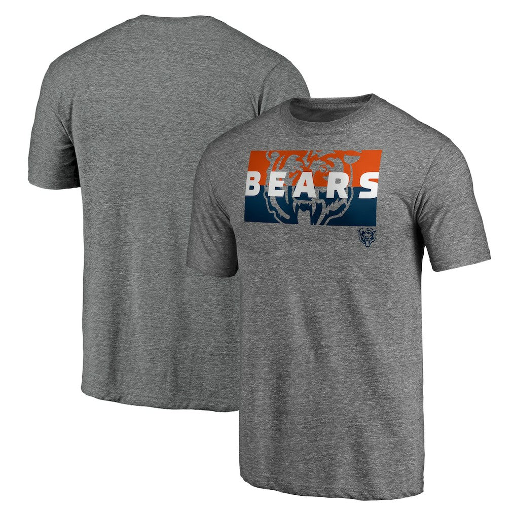 Square Off Tri-Blend T-Shirt - Chicago Bears