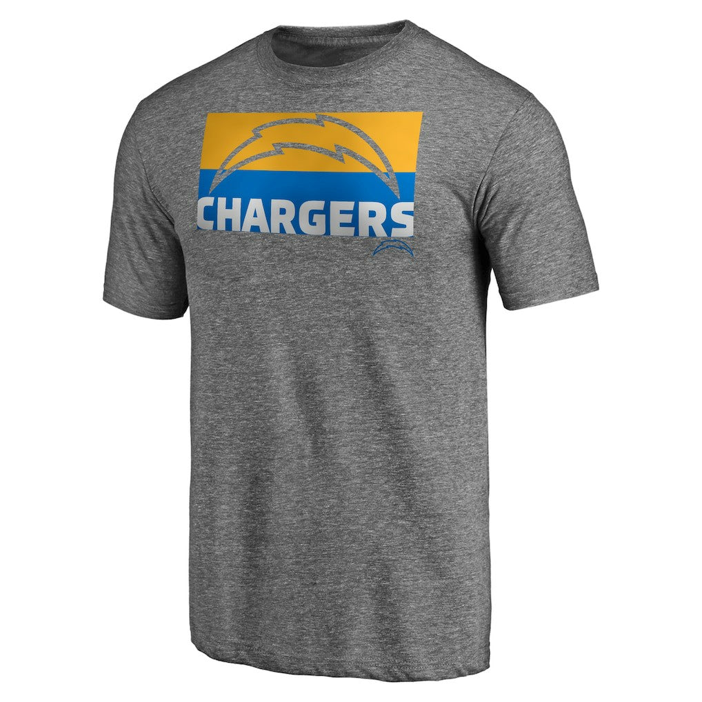 Square Off Tri-Blend T-Shirt - Los Angeles Chargers