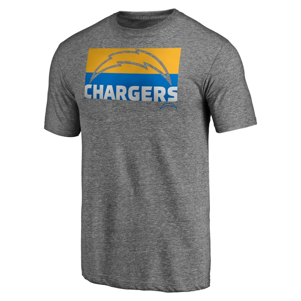 Square Off Tri-Blend T-Shirt - Los Angeles Chargers