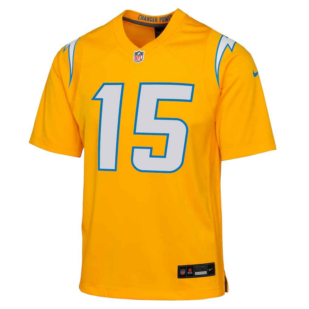 Ladd McConkey  Youth Alternate Charger Power Game Player Jersey - Los Angeles Chargers