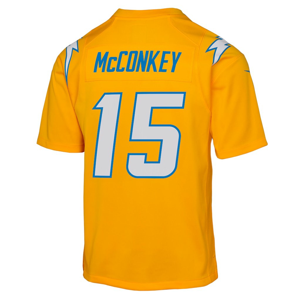 Ladd McConkey  Youth Alternate Charger Power Game Player Jersey - Los Angeles Chargers