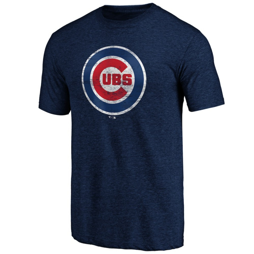 MLB Chicago Cubs Weathered Official Logo Tri-Blend T-Shirt