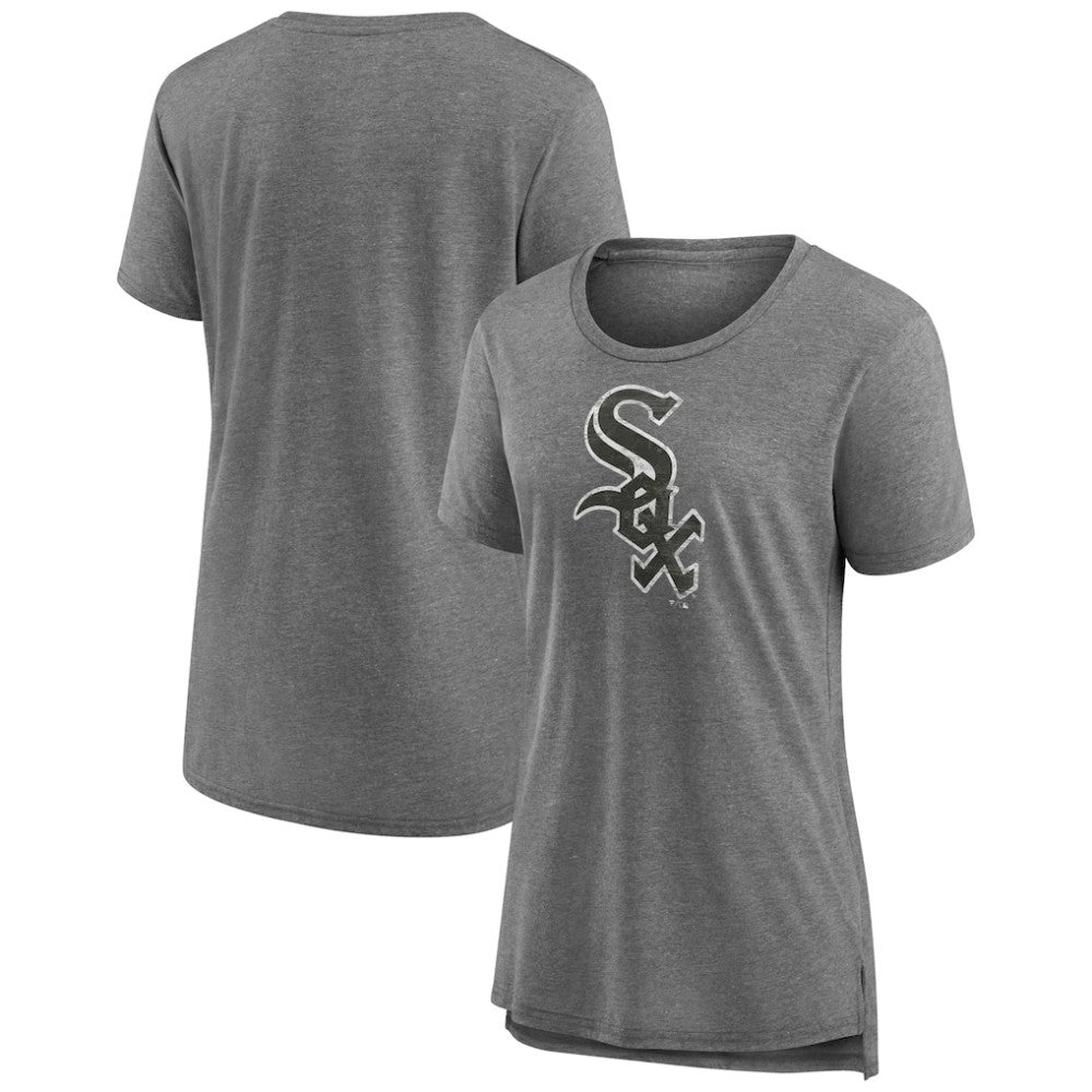 MLB Chicago White Sox Women's Weathered Official Logo Tri-Blend T-Shirt