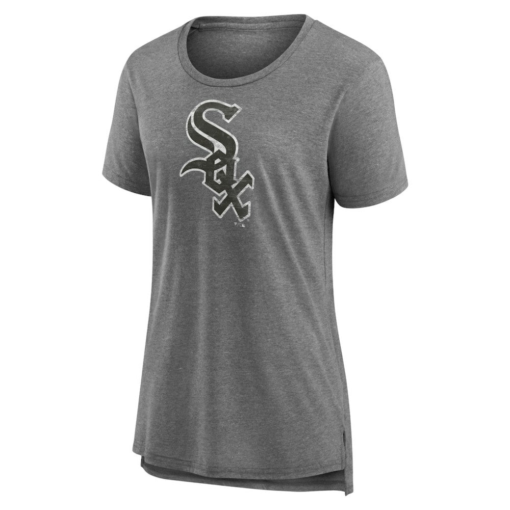 MLB Chicago White Sox Women's Weathered Official Logo Tri-Blend T-Shirt