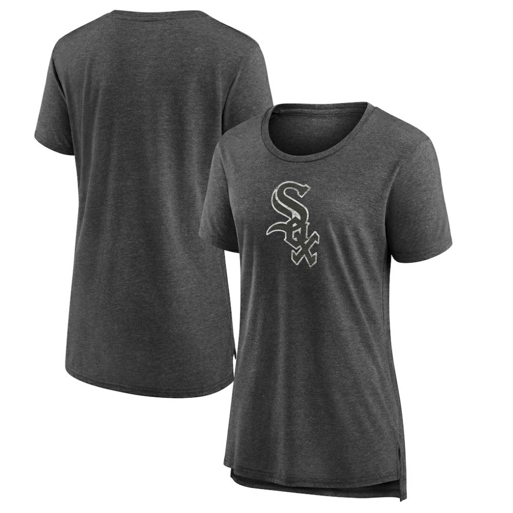 MLB Chicago White Sox Women's Weathered Official Logo Tri-Blend T-Shirt