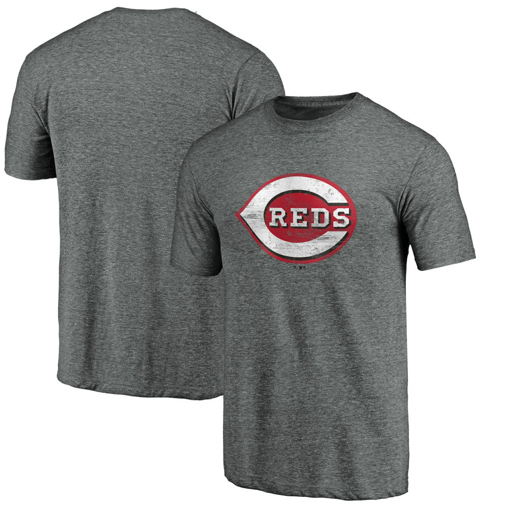 MLB Cincinnati Reds Weathered Official Logo Tri-Blend T-Shirt