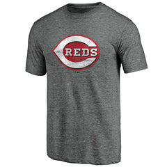 MLB Cincinnati Reds Weathered Official Logo Tri-Blend T-Shirt