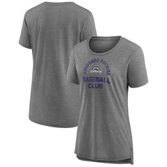 MLB Colorado Rockies Women's Selected First Tri-Blend T-Shirt