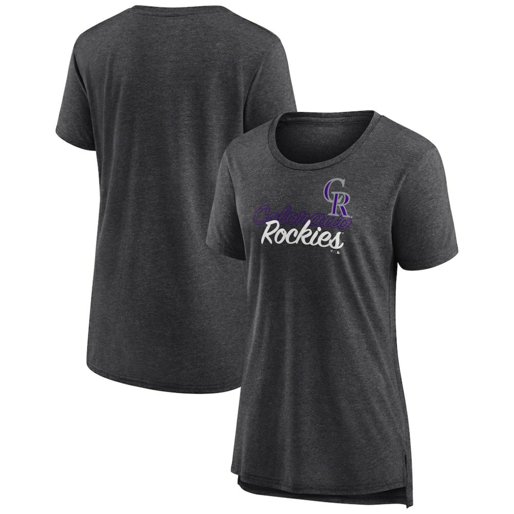 MLB Colorado Rockies Women's Practice Time Tri-Blend T-Shirt