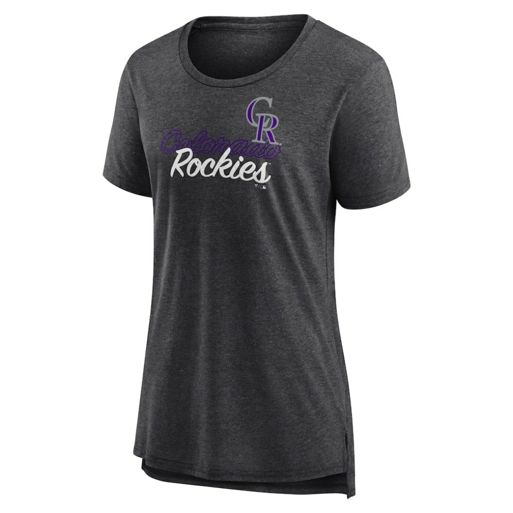 MLB Colorado Rockies Women's Practice Time Tri-Blend T-Shirt