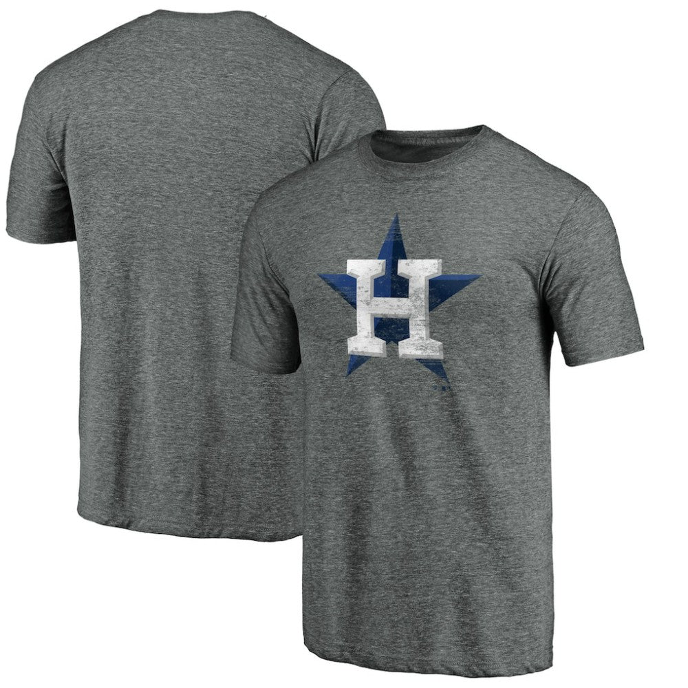 MLB Houston Astros Weathered Official Logo Tri-Blend T-Shirt